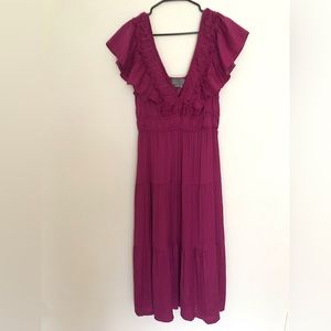 NWOT Anthropologie magenta dress